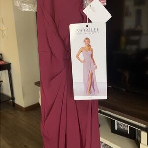 Mori Lee Women's Burgundy Dress